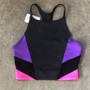 Justice Active Multi Color Racerback Sports Bra